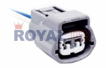 FICHA DE CONEXION ROYALTEK 2 (DOS) VIAS SENSOR TEMP. RENAULT-NISSAN /BOMBA COMBUSTIBLE FRONTIER - VENTA EN PAQUETES DE 5 UNIDADES ---